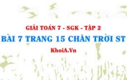 Bài 7 trang 15 Toán 7 Chân trời sáng tạo Tập 2